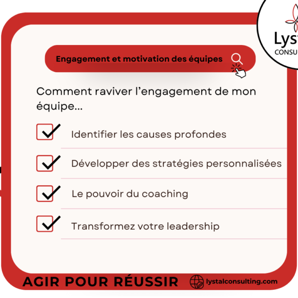 Infographie engagement des équipes